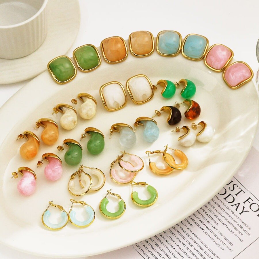 Square Teardrop Earrings