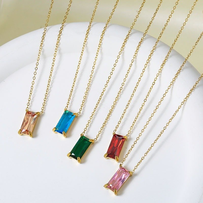 Zircon Colored Diamond Necklace