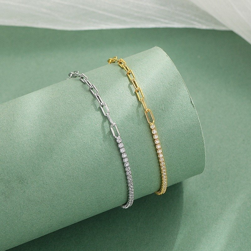 925 Sterling Silver Zircon Bracelet