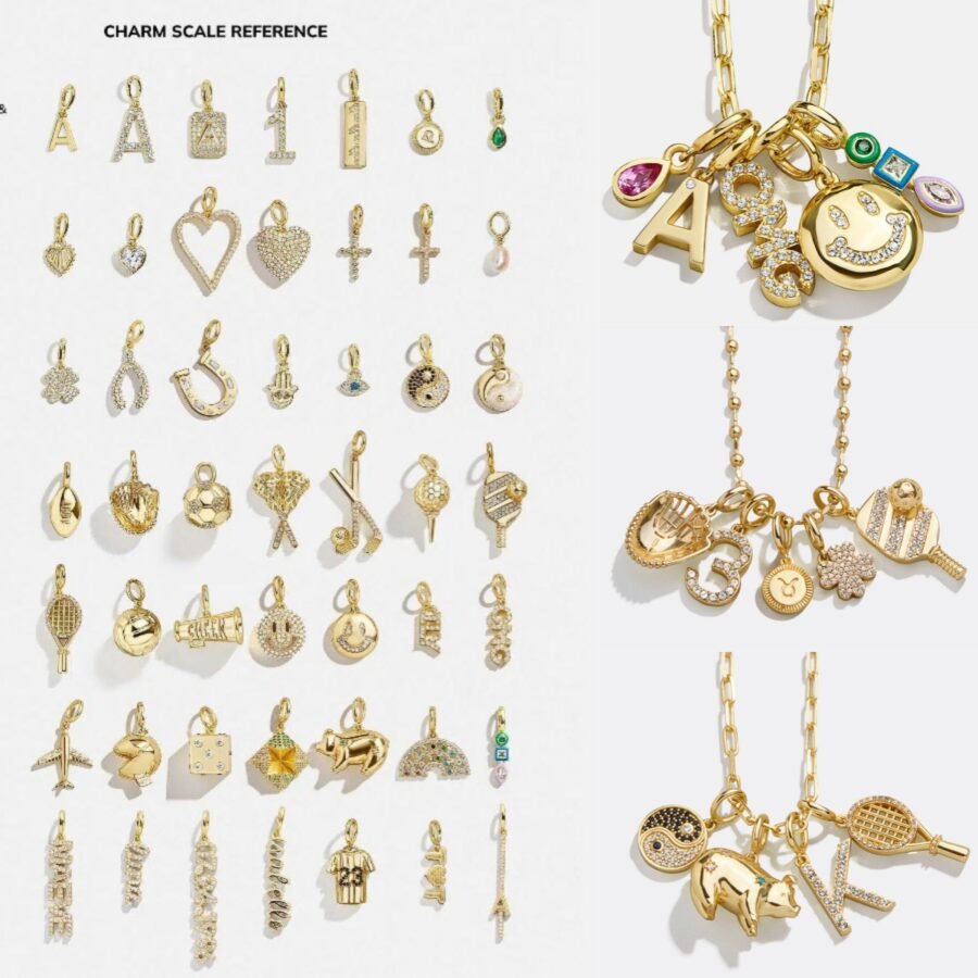 Mini Heart Cross Yin Yang Geometric Pendant