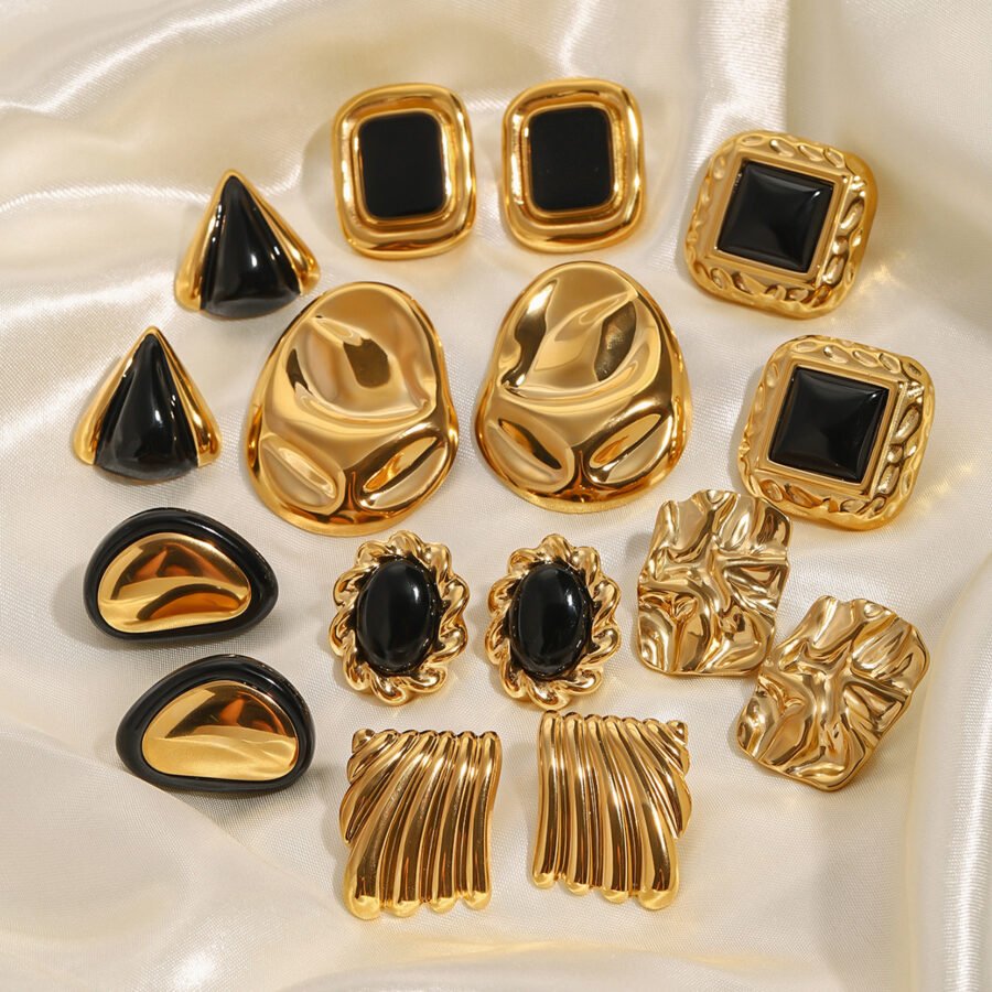 Black Gold Earrings