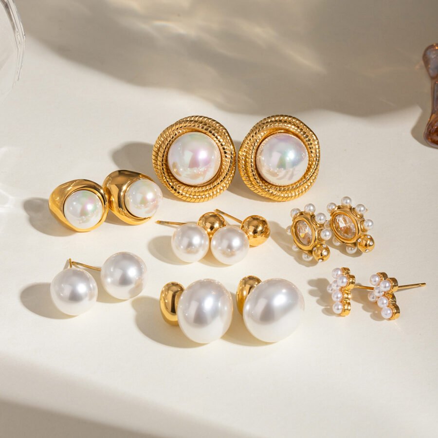 Pearl Stud Earrings