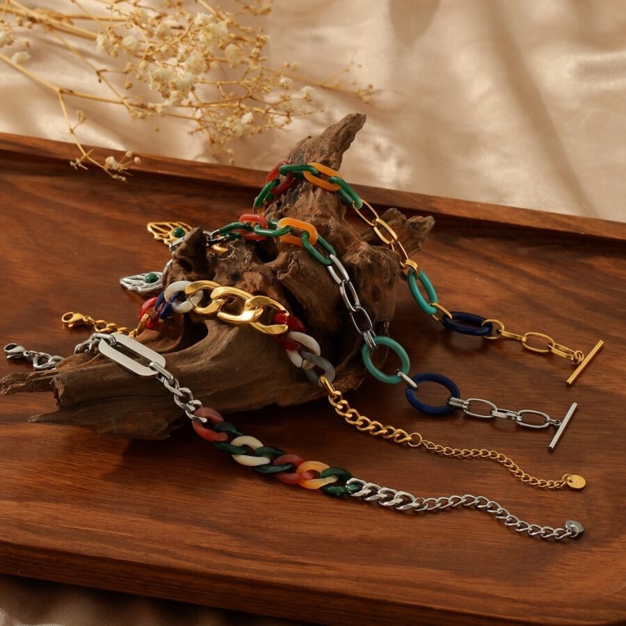 Acrylic Ot Clasp Bracelet