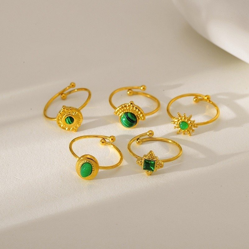 Natural Stone Turquoise Ring