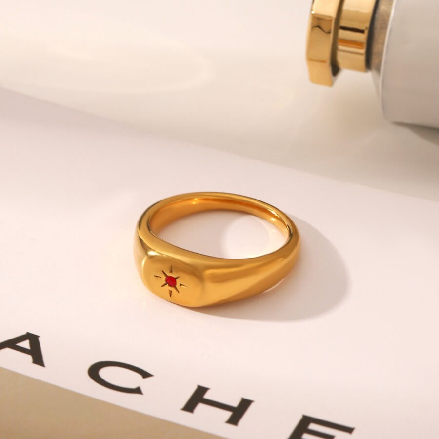 Eight-Pointed Star Ring