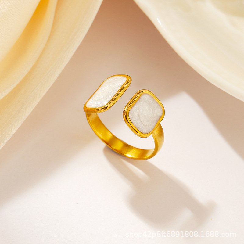 Stainless Steel Flower Ring