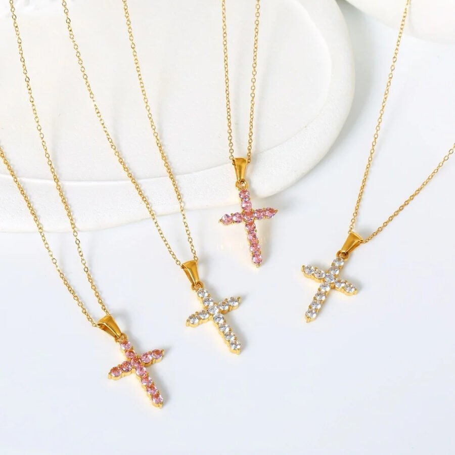 Cross Zircon Necklace